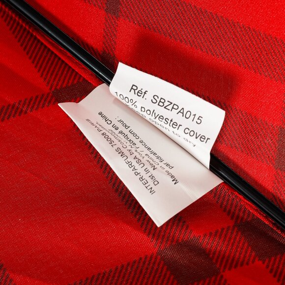 Burberry Red & Black Check Umbrella - Picture 6 of 6